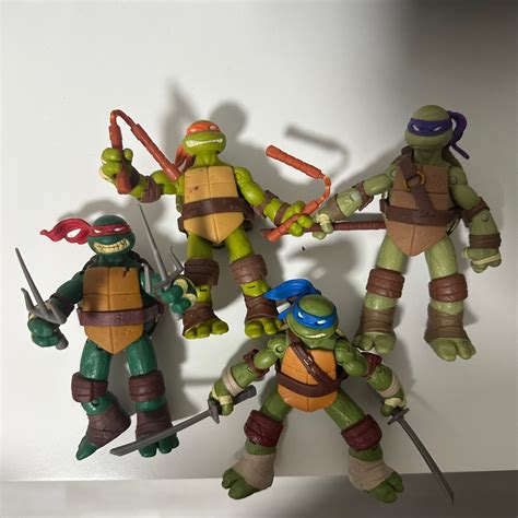 TMNT 2012 Action Figures - Full set of 4, Hobbies & Toys, Toys & Games on Carousell