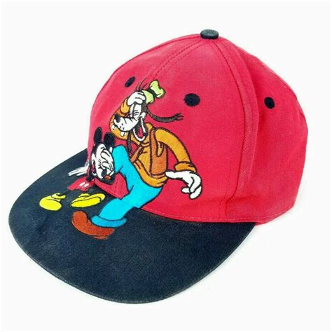 GOOFY’S HAT CO DISNEY Embroidered Goofy Mickey Snapback Cap Hat VTG 90s ...