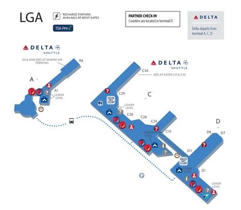 LaGuardia Airport Delta – LaGuardia International Airport Map | Airport ...