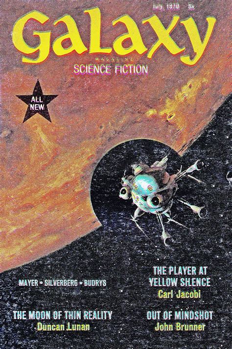 Galaxy July 1970 Cover Art By Jack Gaughan | Science fiction magazines, Classic sci fi books ...