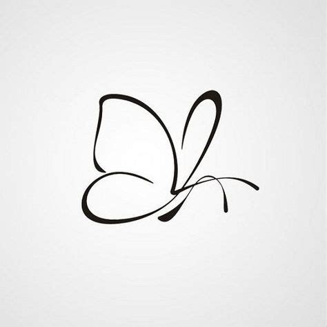 Black Butterfly Tattoo Outline More Mini Tattoos, Trendy Tattoos, Simple Tattoos, New Tattoos ...