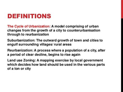 AS Level Human Geography - Urbanization and Settlement