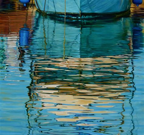 Island Harbor Reflections | Reflection painting, Water painting, Seascape paintings