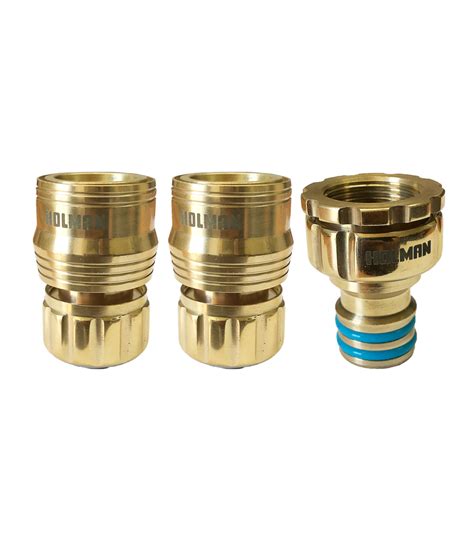 ⌀18mm Brass Hose Connector Set - Holman Industries