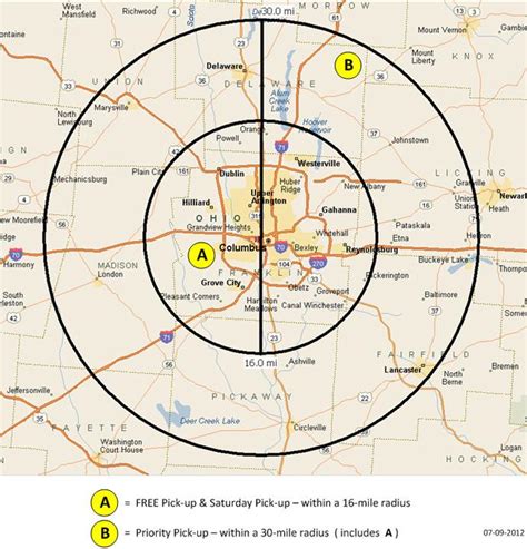 Mile Radius Map Zip Code - Topographic Map World