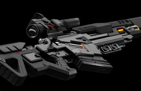 Sci Fi Rifle Concept Art