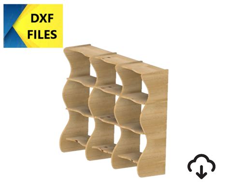 Cnc Dxf File, Dxf File Bookshelf, Cnc Furniture Cut Files, Cut Files ...