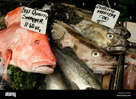 Fish at Borough Market Stock Photo - Alamy