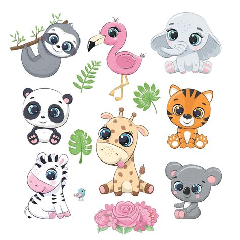 Cute Cartoon Baby Animals - angelicheritornanoacasa