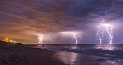 landscape, Lightning, Beach Wallpapers HD / Desktop and Mobile Backgrounds