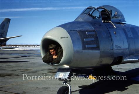 Korean War F-86 Sabre Jet! Color Kodachrome Slide | Portraits of War