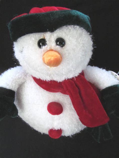 Sparkly Frosty the Snowman 8 Plush Toy With Velour Hat - Etsy