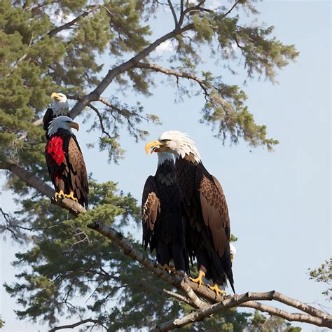 Premium AI Image | American Bald Eagles