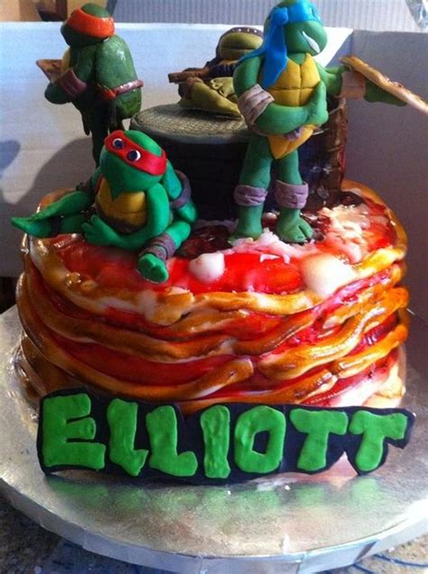 Ninja Turtles "Cowabunga Pizza Cake" - Decorated Cake by - CakesDecor