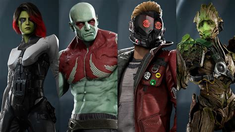 Marvel's Guardians Of The Galaxy Were Reimagined To Look Unique And Recognizable In The Game ...