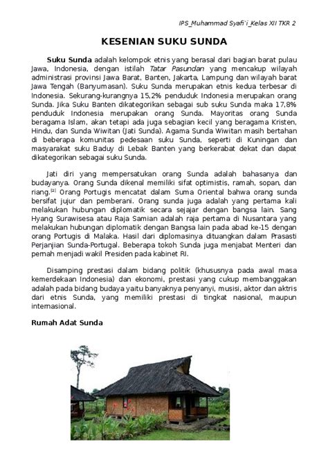 (DOC) KESENIAN SUKU SUNDA | sdit ihsanulamal - Academia.edu