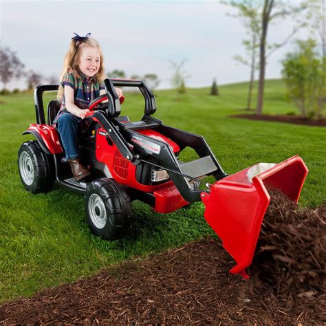 Peg Perego Case IH Power Scoop Tractor Battery Powered Riding Toy | Carros niños, Coche para ...