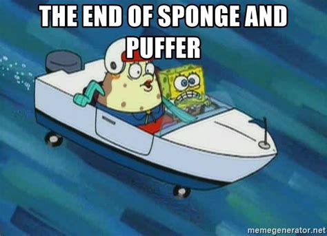 the end of sponge and puffer - Spongebob Boat - Meme Generator