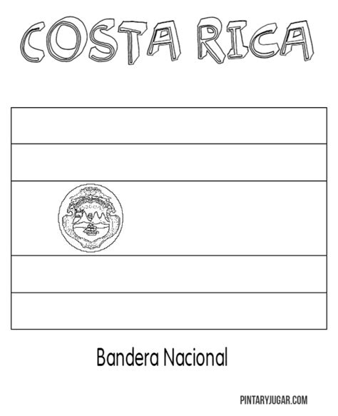 Dibujo Para Colorear Ana Con Bandera De Costa Rica Dibujos Para | Porn ...