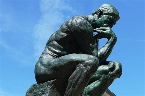 "The Thinker" Statue by Auguste Rodin - Dante Contemplating Hell