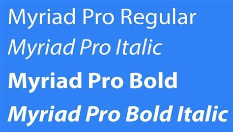 Myriad Pro Font Similar Alternatives - A Designer's Guide