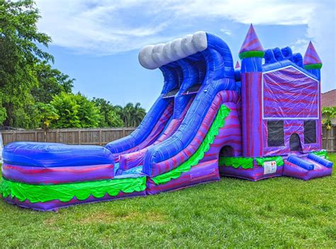 Mermaid Bounce House & Water Slide XL (C14) – Mom's Party Rental