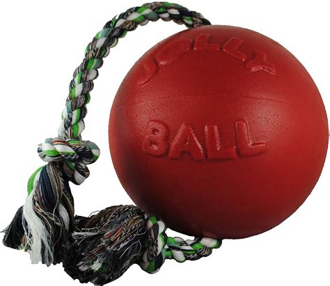 JOLLY PETS Romp-n-Roll Dog Toy, Red, 4.5-in - Chewy.com