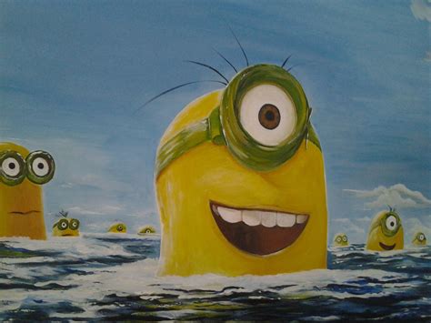 Minions oil Paint