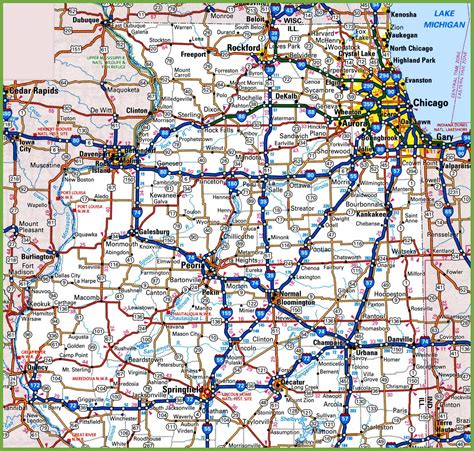 Map of Northern Illinois - Ontheworldmap.com