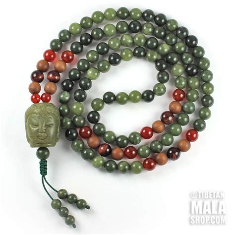 Jade Buddha Beads ~ Mala Beads ~ Buddha Beads Necklace