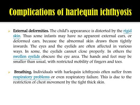 PPT - Harlequin Ichthyosis: Causes, symptoms, complications and ...