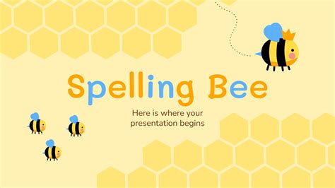 Spelling Bee Google Slides theme and PowerPoint template