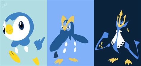 Piplup evolution line by S--Art on DeviantArt