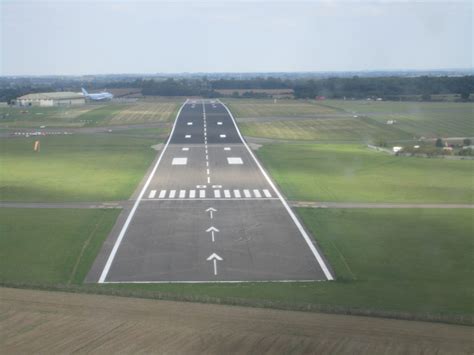 Runway Line Marking, Cotswold Airport, UK - Roadgrip