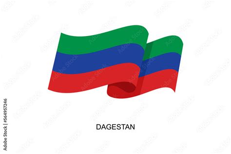 Dagestan flag vector. Flag of Dagestan on white background. Vector illustration eps10 Stock ...