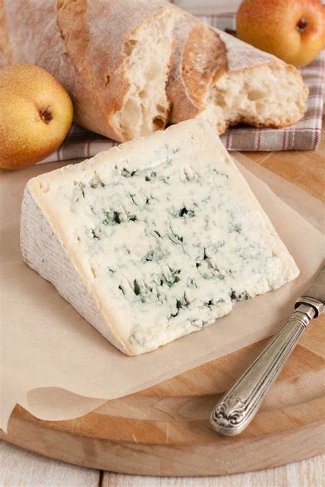 French Bleu D`Auvergne Cheese Stock Image - Image of french, food ...