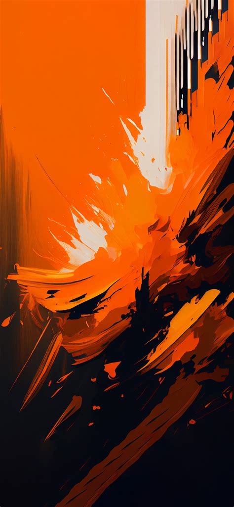 Abstract Art Orange Wallpaper - Cool Orange Wallpaper for iPhone