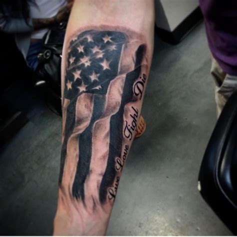 49++ Astonishing Mens american flag shoulder tattoo image HD