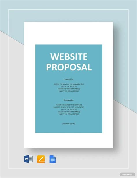 FREE Website Proposal Template - Download in Word, Google Docs, PDF, Illustrator, Photoshop ...