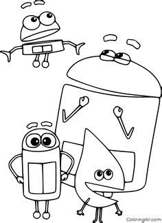 26 free printable StoryBots Alphabet coloring pages in vector format ...