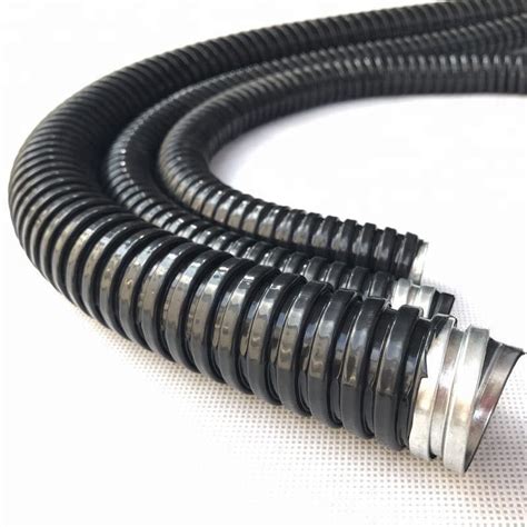 Waterproof Indoor Flexible Electrical Conduit PVC Coated Fire Resistance