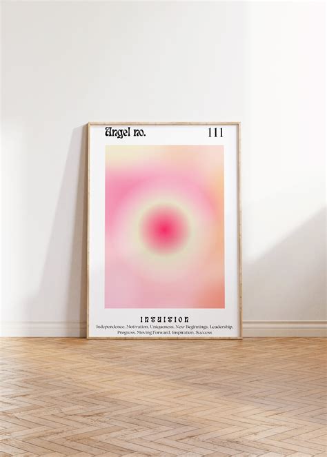 Angel Number 111 Wall Art, Positive Aura Poster, Manifestation Art Print, Aesthetic Decor ...