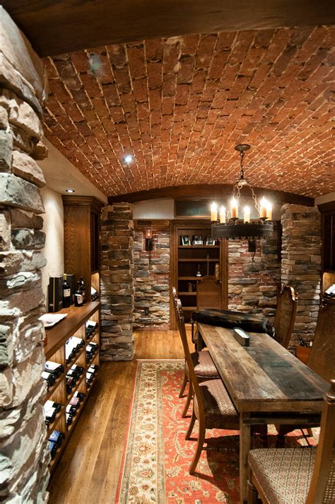 Rustic Wine Cellar - Rustic - Wine Cellar - Raleigh - by Whitaker Mill Works