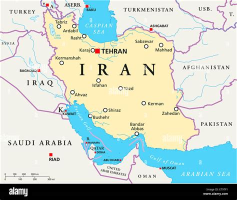 Iran map hi-res stock photography and images - Alamy