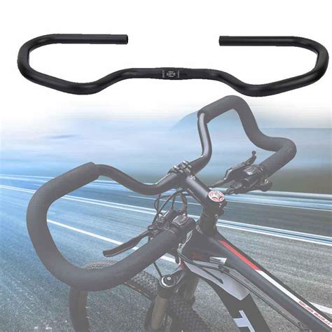 Tebru Bicycle Handlebar,Adjustable Aluminum Alloy Mountain Bike Crooked Butterfly Handlebar ...