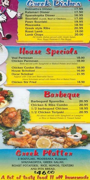 Menu at Ocean Park Pizza & Steak House pizzeria, Langley Township, 40 Ave