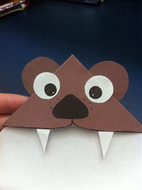 Animal bookmark | Craft activities for kids, Kids origami, Crafts