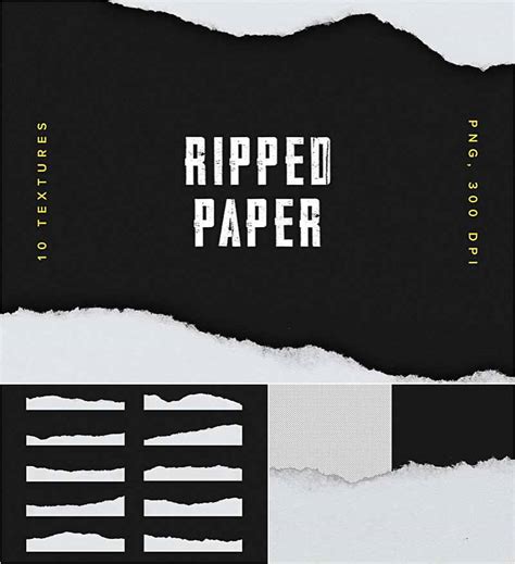 Ripped White Paper Texture