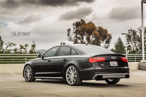 audi, S6, Black, Sedan, Vossen, Wheels, Cars Wallpapers HD / Desktop and Mobile Backgrounds