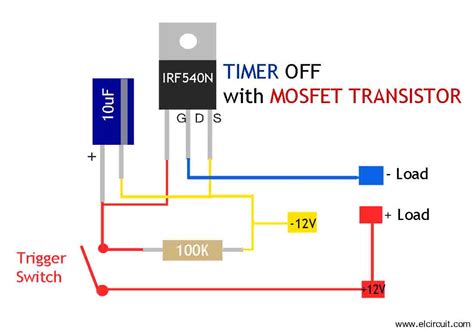 Mosfet Timer Circuit Simple and Easy to Make - Electronic Circuit